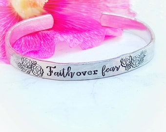 Faith Bracelet Minimalist Religious Jewelry Aluminum Skinny - Etsy