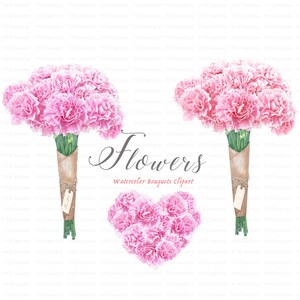 Carnation Printable Letter Paper, Floral Journal Page, Pink