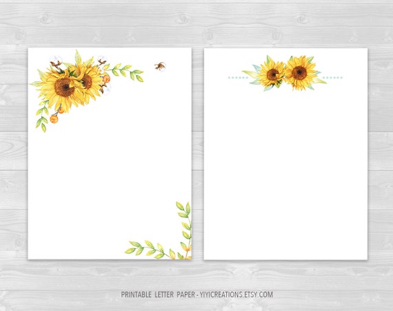 Printable Letter Paper Floral Fixed, Electronic Magazine Paper Obtain, Sunflower Producing Sheet, Coated and Blank Letter, Watercolor Stationery picture regarding Printable Letter Papers referred to as Printable Letter Paper Floral Fixed, Electronic Magazine Paper Obtain, Sunflower Composing Sheet, Protected and Blank Letter, Watercolor Stationery