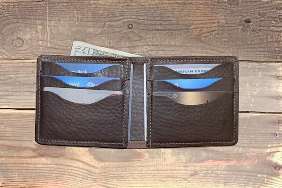 Horween Es Leather Bifold Wallet Made In Usa - Horween Leather Wallet Horween Es Leather Bifold Wallet Made In Usa - Horween Leather Wallet