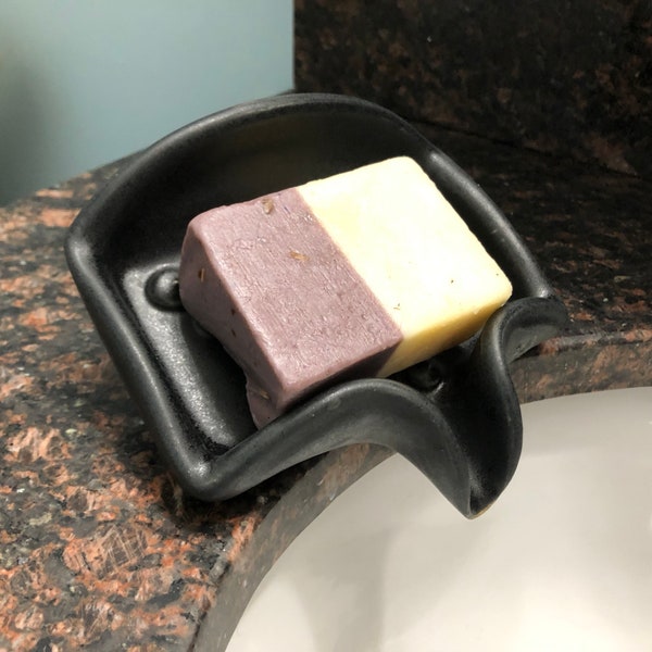 Self Draining Soap Dish - Charcoal