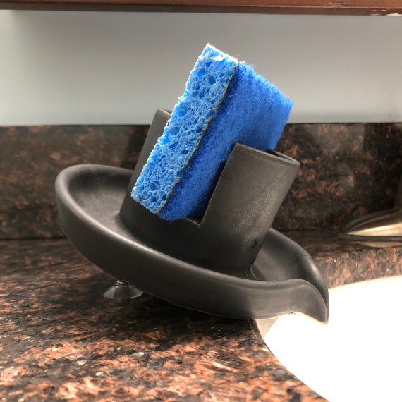 Charcoal Self Draining Sponge Holder Etsy