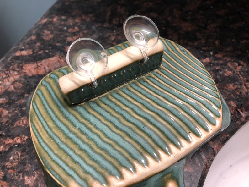 Self Draining Soap Dish Sage Green Etsy