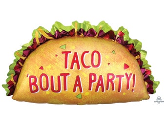 Taco Balloon, Taco Party, Fiesta Party Decorations,  Taco Bout A, Taco Decorations