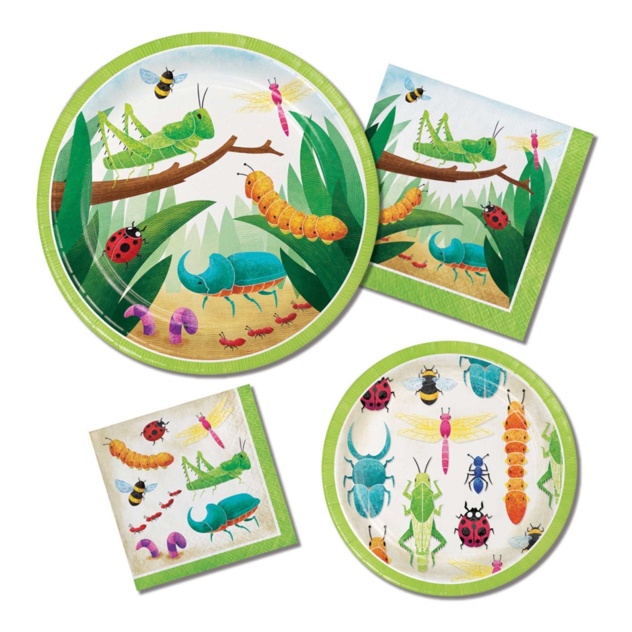 Bug Party Plates Bug Theme Party Plates Bug Party Supplies Etsy