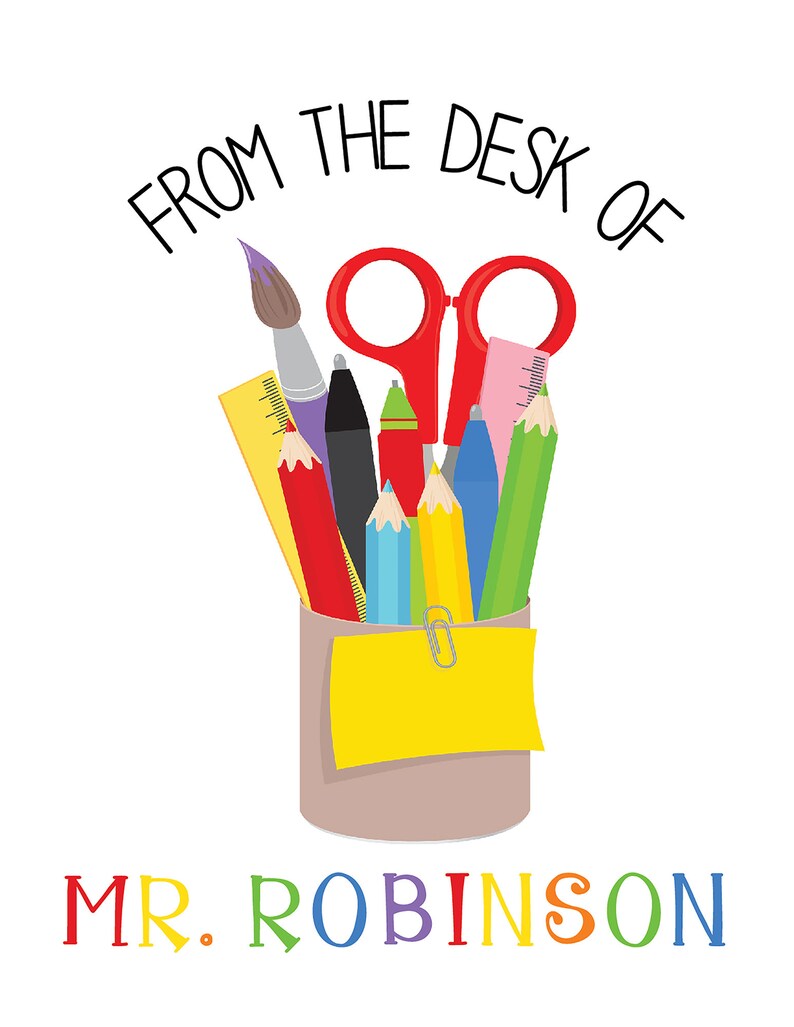 Teacher Gift Christmas Teacher Gift Personalized Teacher Appreciation Gift Male Teacher Gift Personalized Teacher Note Cards