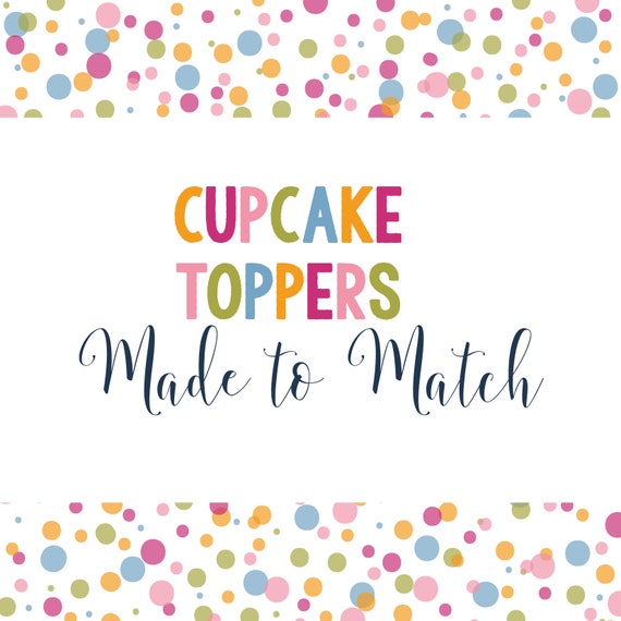 Made to Match- Cupcake Toppers (Set of 12) Il_570xn