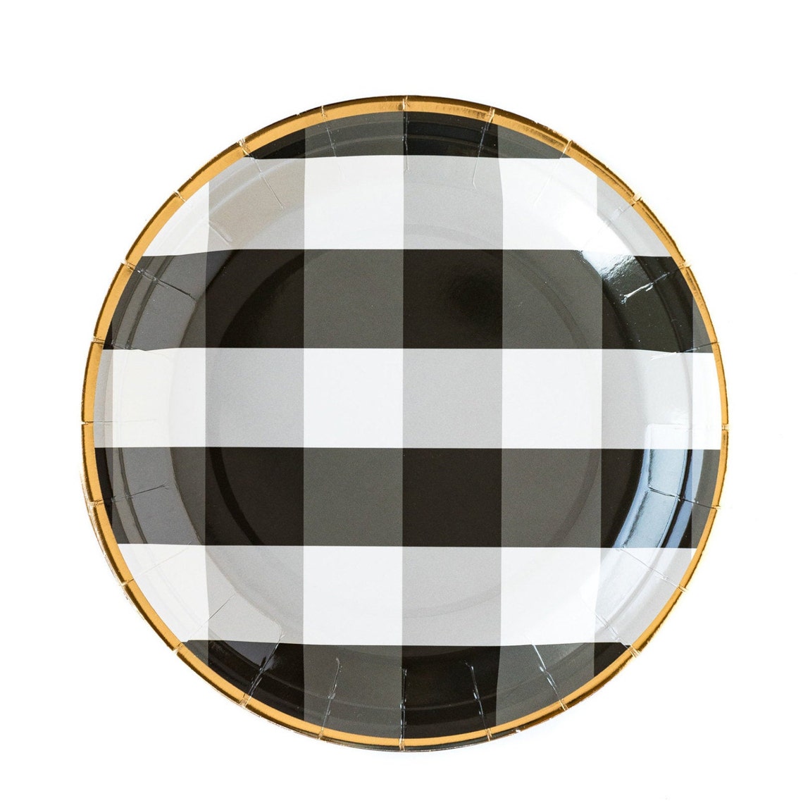 Black and White Floral Plates Modern Farmhouse Party Decor Etsy