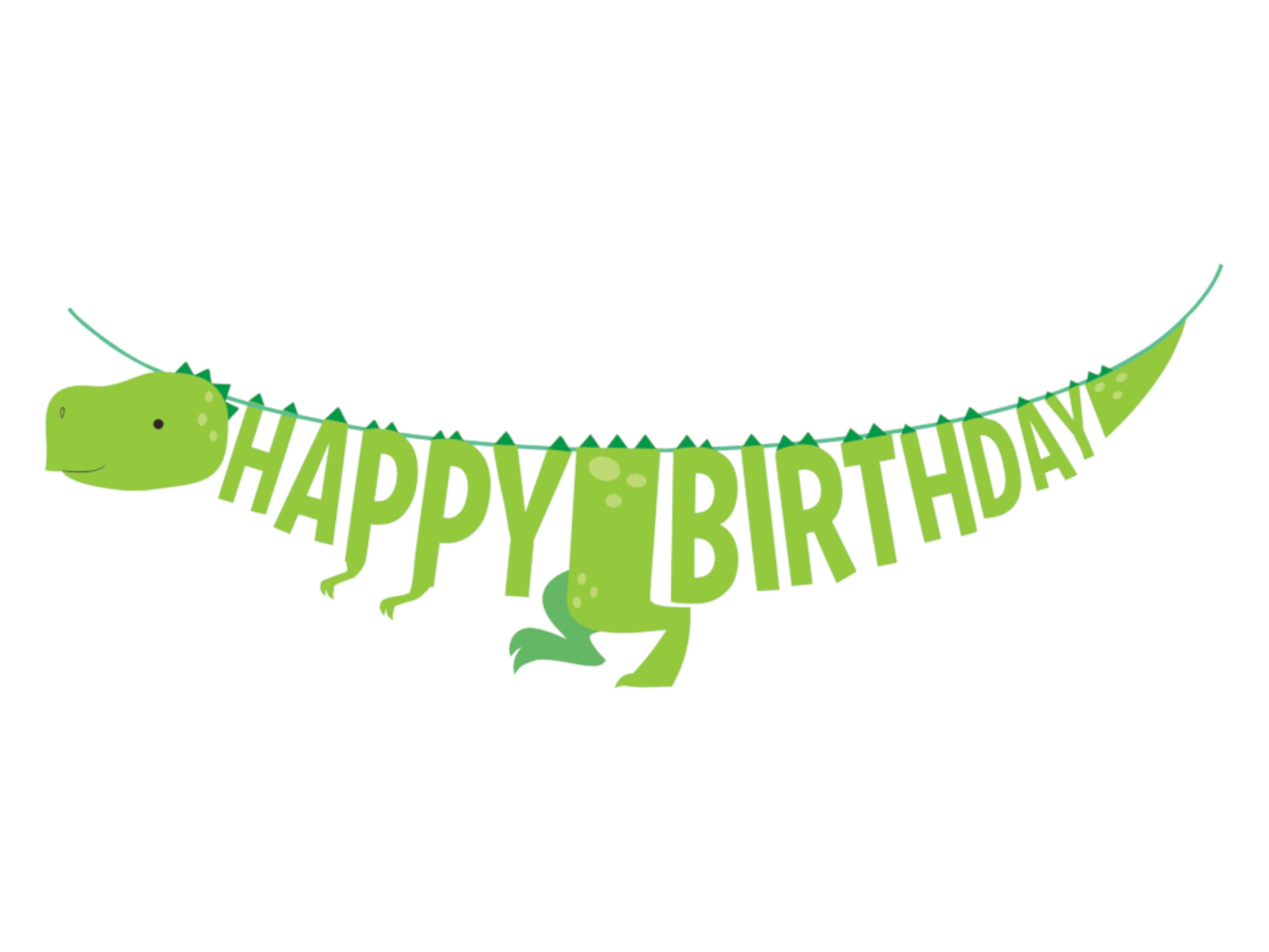 Dinosaurio feliz cumpleaños banner estandarte de dinosaurios - Etsy México