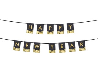 Happy New Year Fringe Banner, New Year's Eve Banner, NYE Banner, New Years Eve Decorations, NYE Backdrop, Countdown to the New Year Party