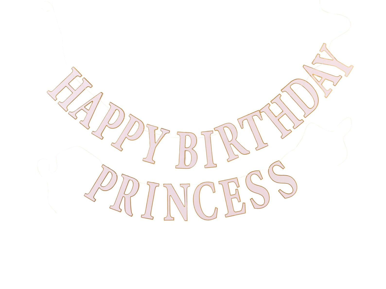 Princess Happy Birthday Banner Princess Banner Birthday - Etsy