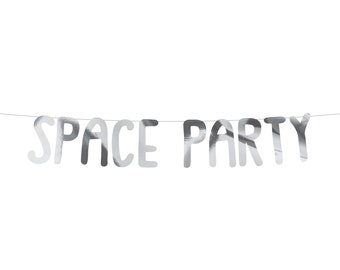 Space Party Banner 3ft , Astronaut Party, Outer Space Theme Baby Shower, Blast Off Birthday, Space Party Decor, Two the Moon Birthday