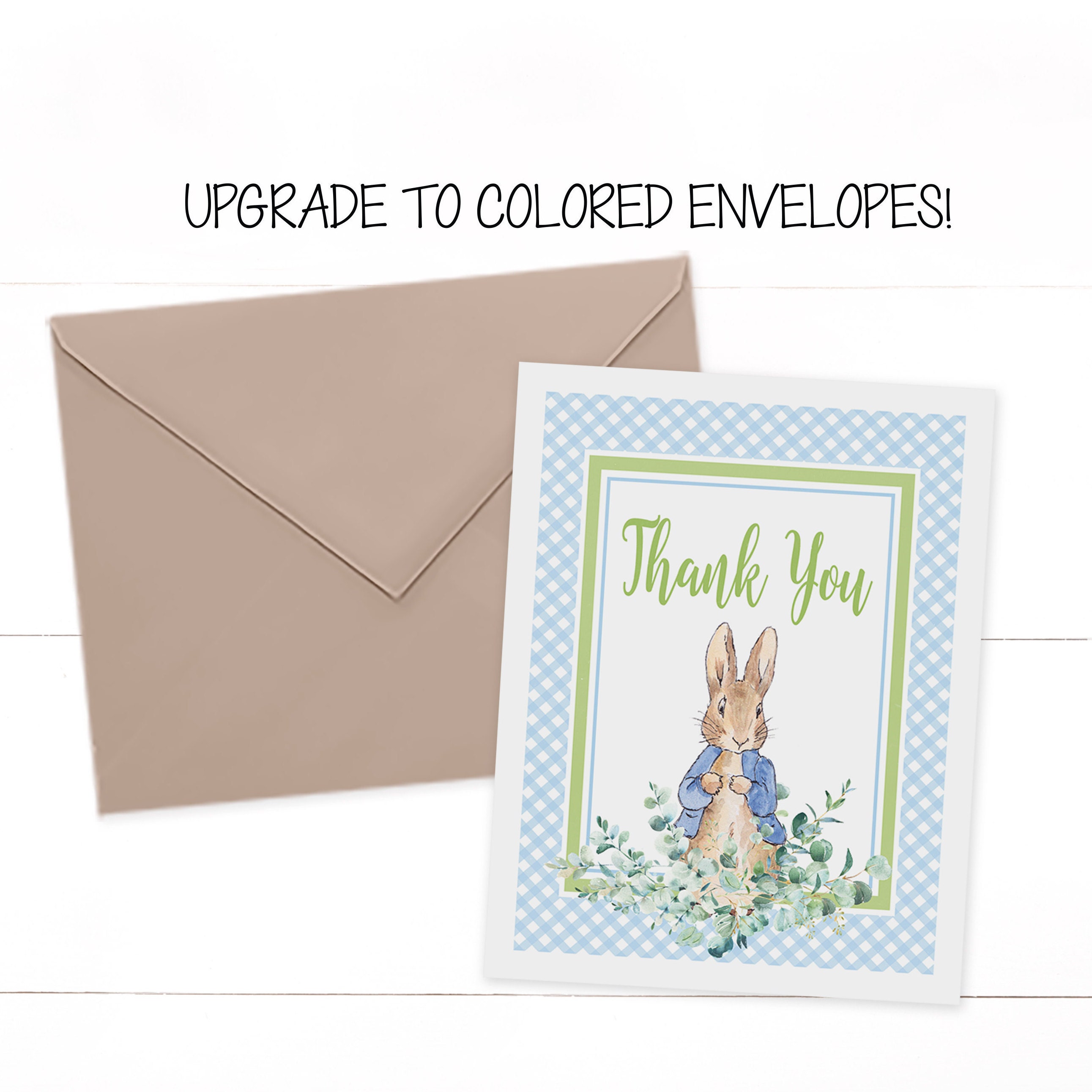 Peter Rabbit Thank You Card Peter Rabbit Baby Shower Peter | Etsy Schweiz