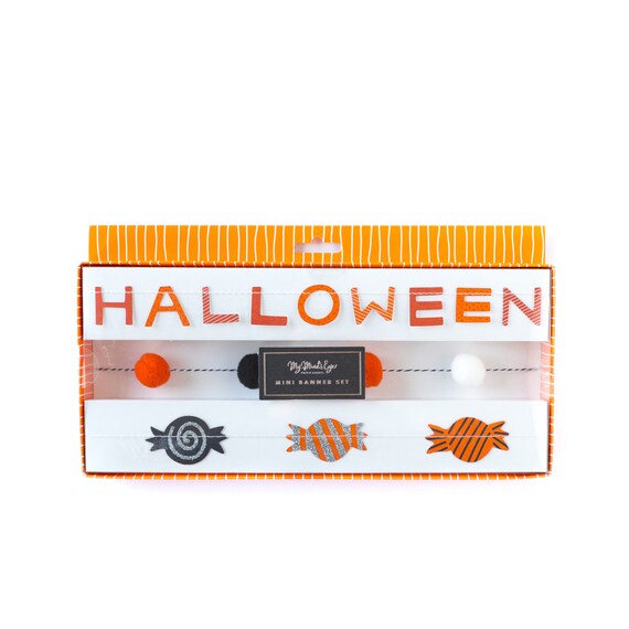 Halloween Banner Set, Halloween Garland, Mini Banner Kit, Halloween Mantel Decorations, Halloween Home Décor, Halloween Party Supplies Il_570xn