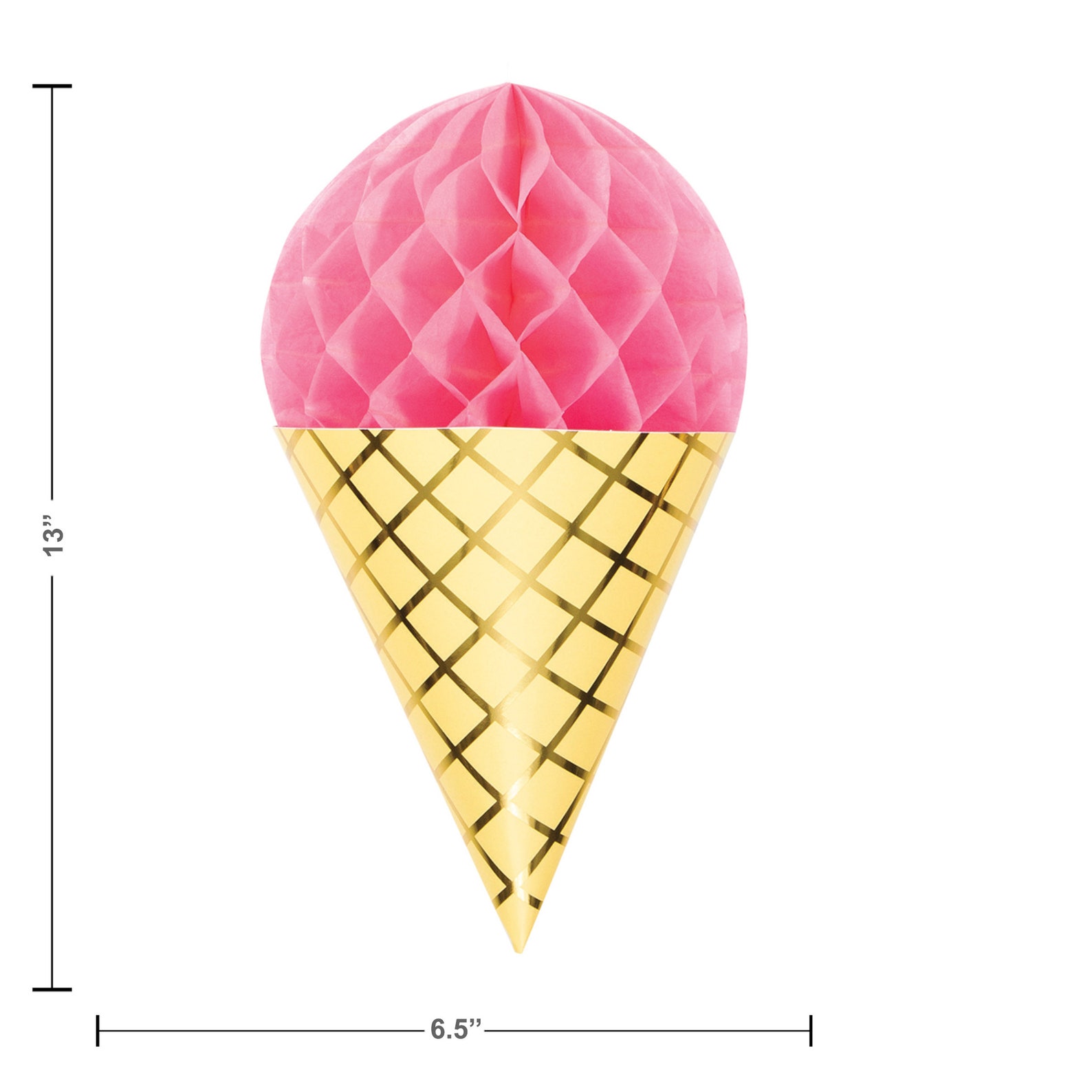 Ice Cream Cone Decoration Ice Cream Party Decor Hanging Ice Etsy