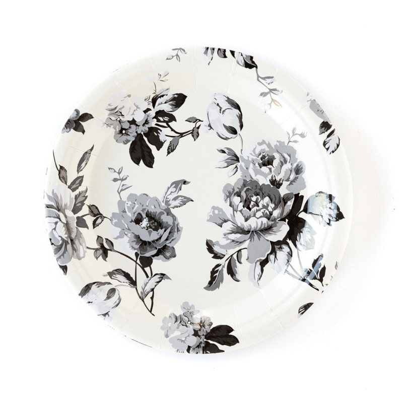 Black and White Buffalo Check Plates Fall Party Plates Etsy