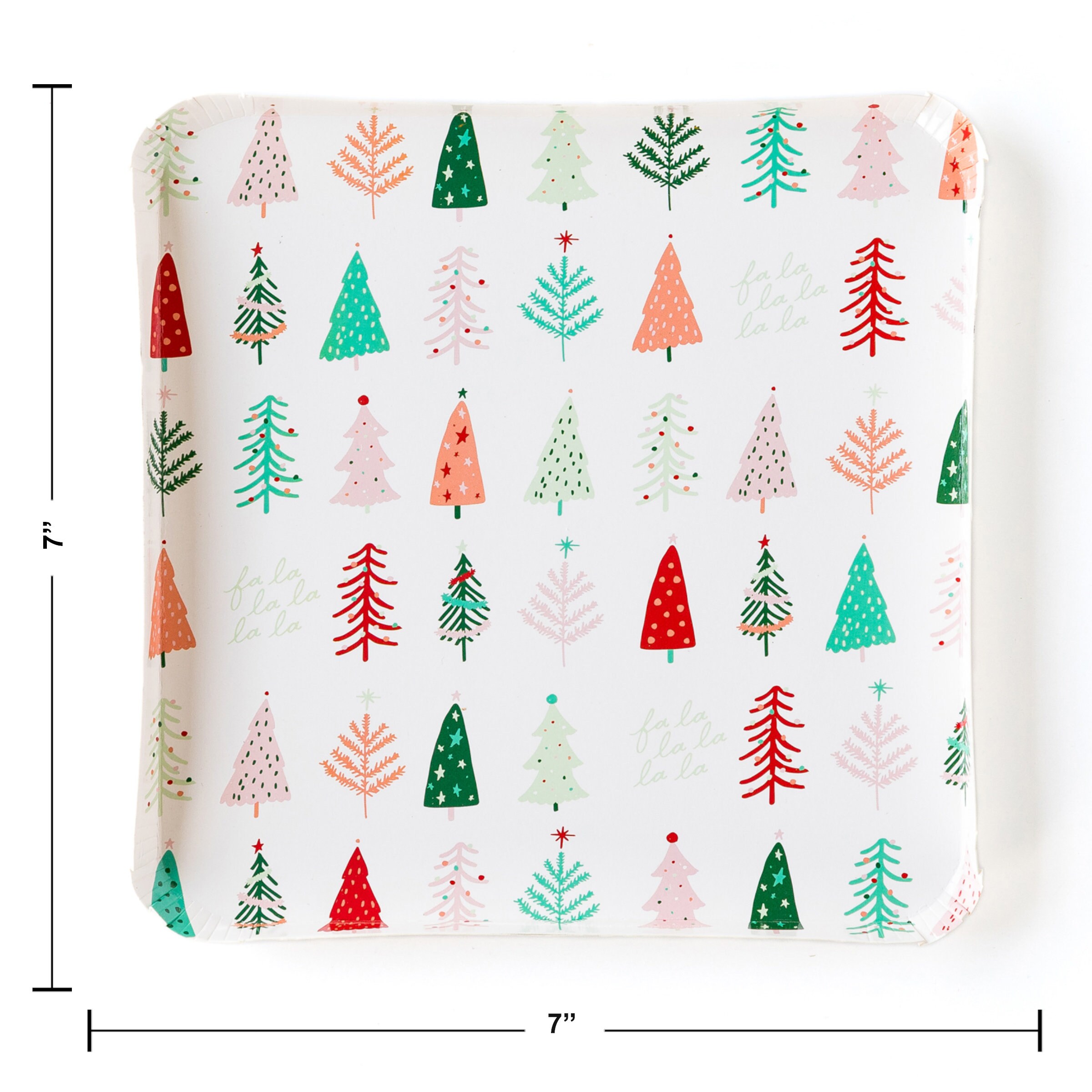 Christmas Tree Plates Tree Shaped Plates Pastel Holiday Etsy