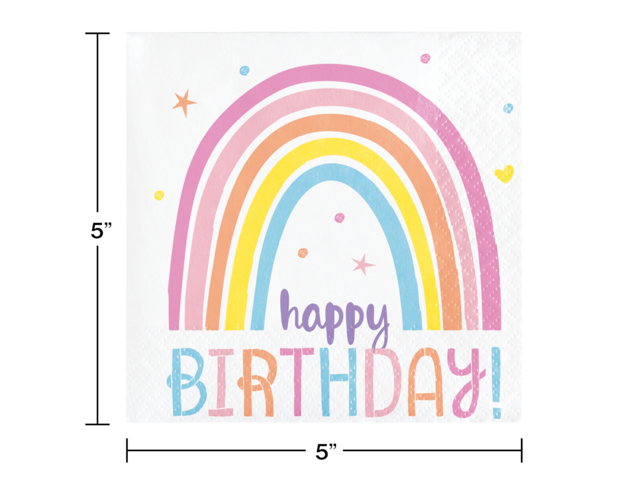 Unique Baby-Party Servietten – 16 Stück, Rosa, Mit Stickerei, 16,5x16,5 Cm