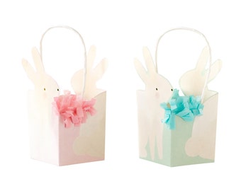 Easter Bunny Treat Baskets 8ct, Bunny Shaped Treat Boxes, Bunny Favor Bags, Easter Egg Hunt, Bunny Party, Bunny Birthday, Bunny Baby Shower
