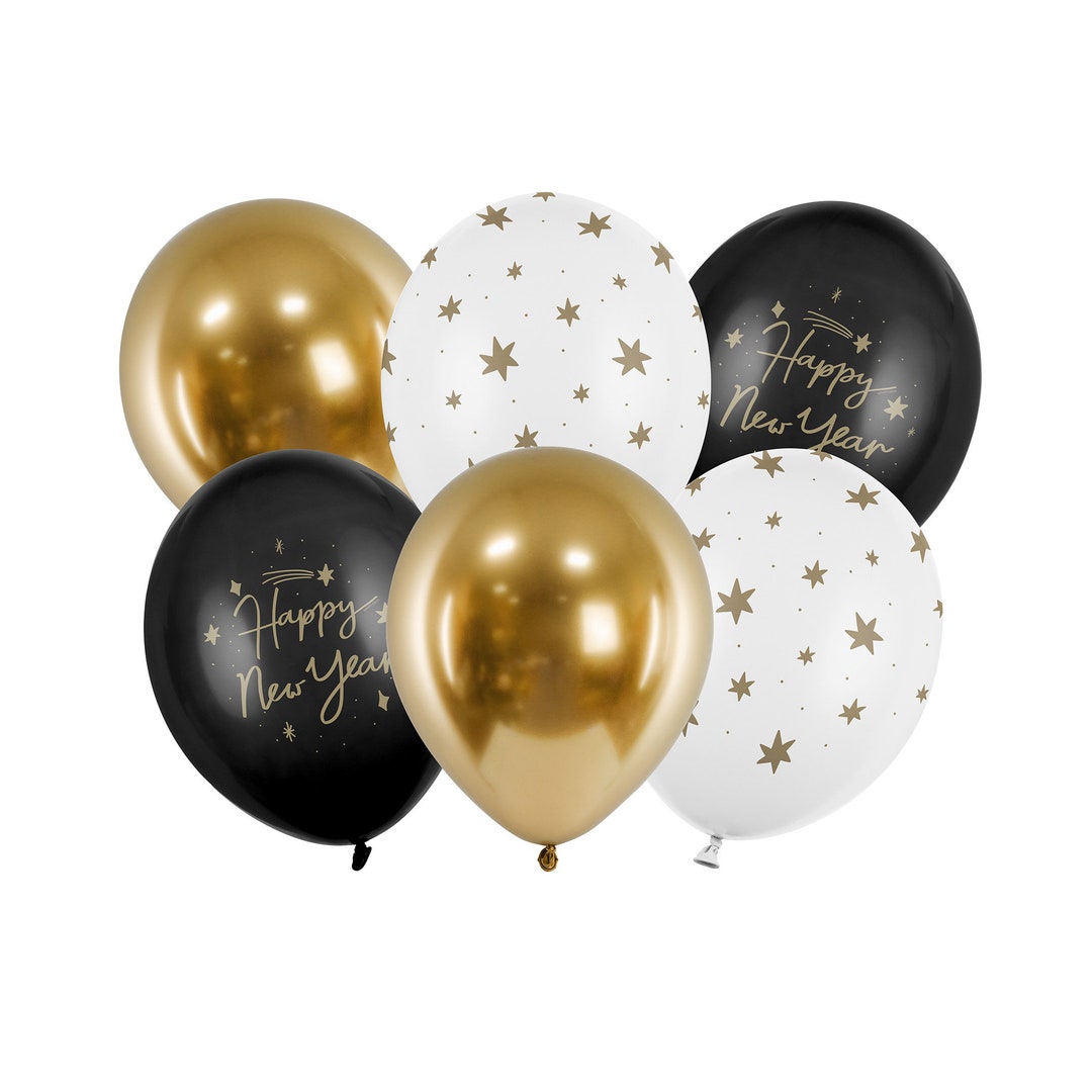 Happy New Year Balloon Bouquet Kit 6ct New Year s Eve Balloons