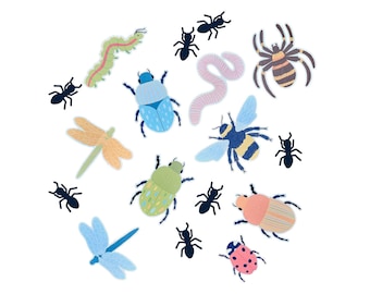 Bug Party Wall Decorations 30ct, Bug Decorations, Insect Party Decor, Photo Wall Backdrop, Bug Birthday Party Supplies, Bug Hunt Party