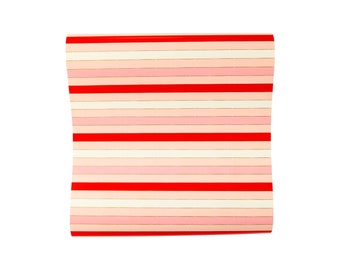 Striped Valentine Paper Table Runner, Valentine Table Cover, Valentine's Day Party Decorations, Valentine Table Decor, Galentine Party