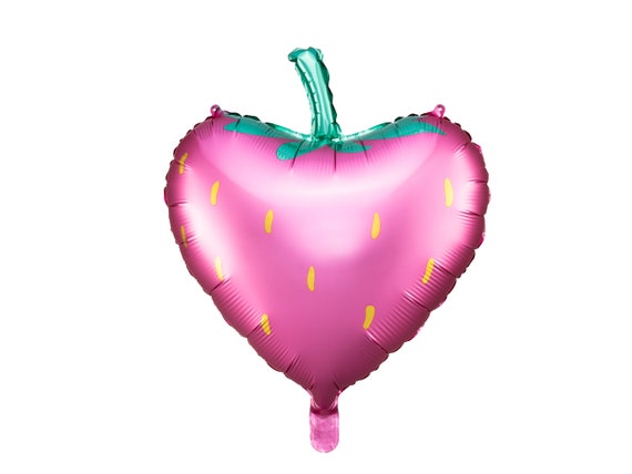Pink Strawberry Balloon, Fruit Balloon, Strawberry Birthday Decorations, Twotti Frutti Birthday Balloons, Strawberry Party, Berry Sweet Il_570xn