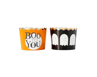 Boo to You Halloween Baking Cups 50ct, Spooky Cute Halloween Cupcake Liners, Ghost Party, Spooky One, Two Spooky, Little Boo Is Almost Due