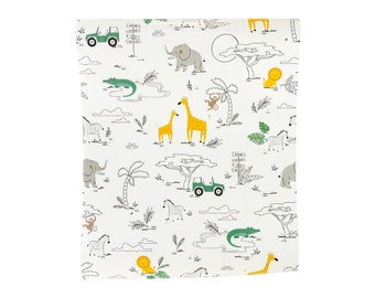 Safari Table Runner Paper, Safari Table Cover, Jungle Safari Table Decor, Safari Animal Party, Safari Birthday, Safari Baby Shower, Wild One