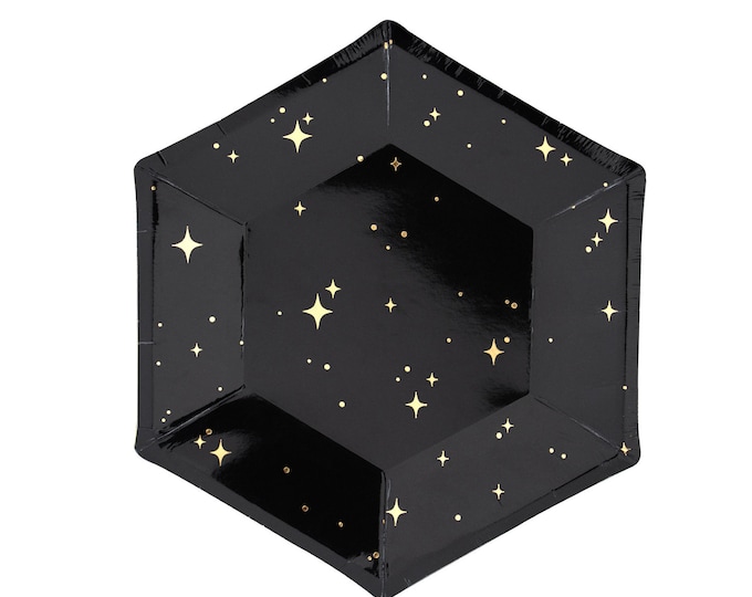 Black and Gold Paper Napkins Striped Party Napkins New Etsy