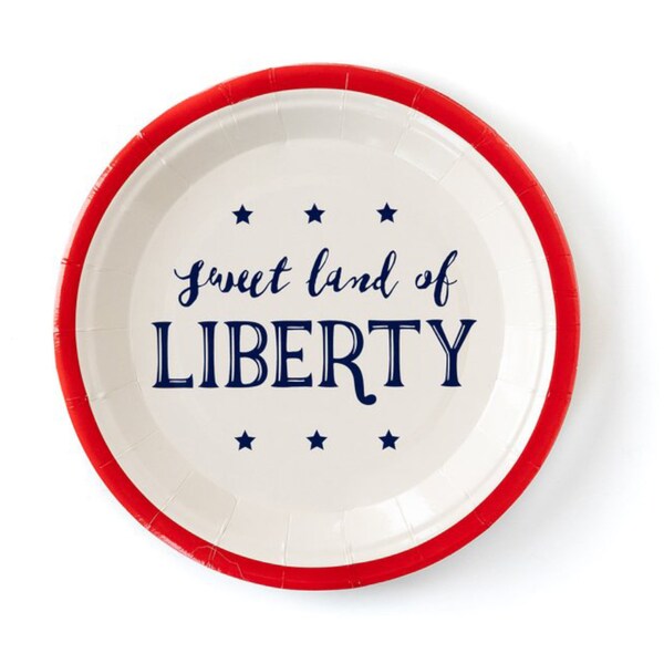 Patriotic Dinnerware Etsy