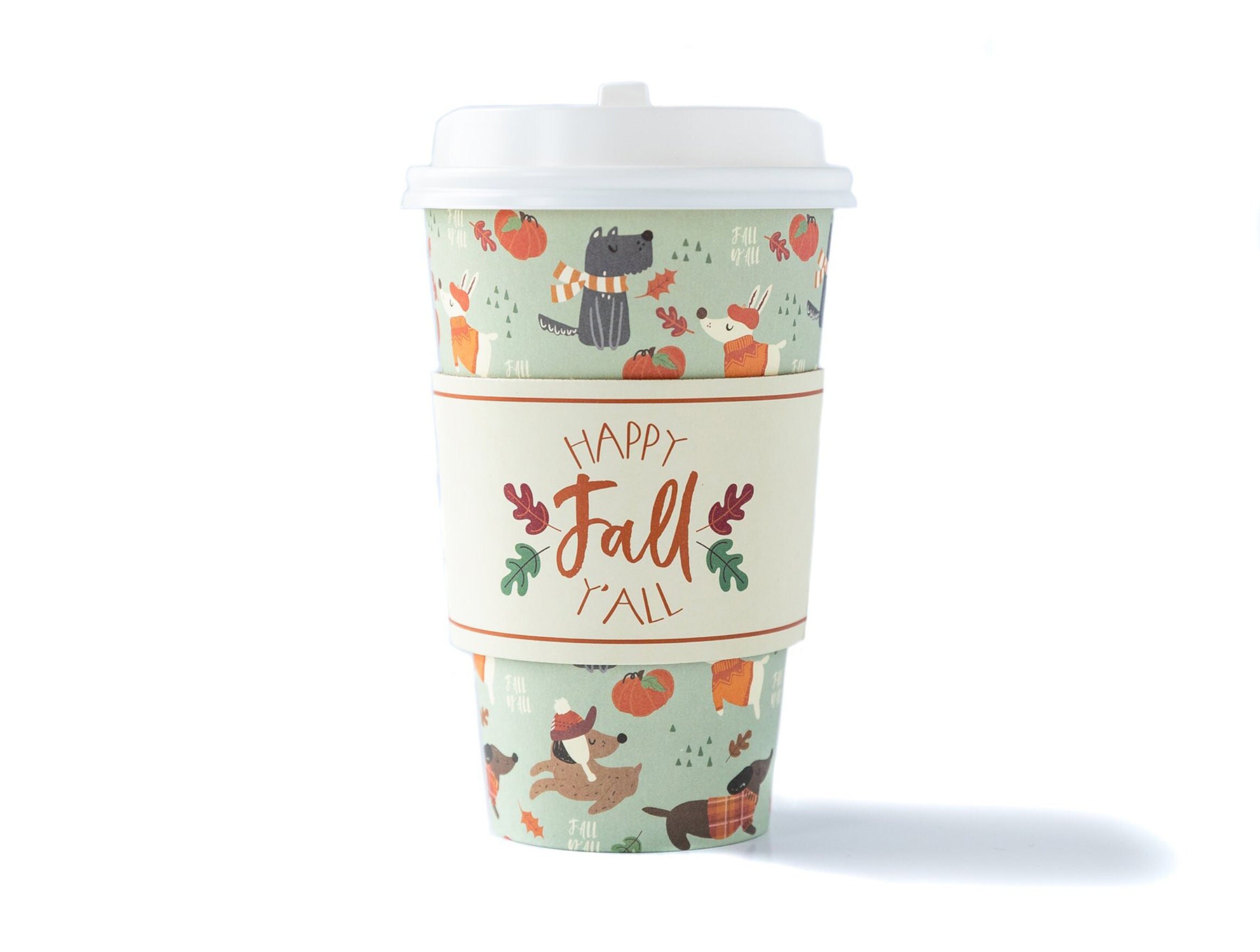 Fall Disposable Cups Etsy