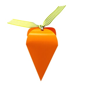 Carrot Shaped Treat Boxes 12ct, Carrot Favor Boxes, Easter Party Favors, Easter Basket Stuffers, Candy Holder, Bunny Birthday Party Favor