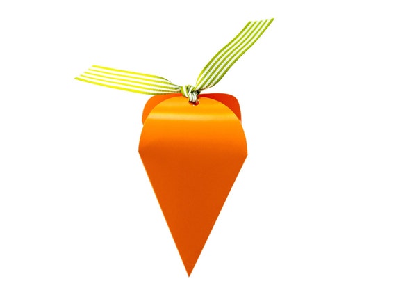 Carrot Shaped Treat Boxes 12ct, Carrot Favor Boxes, Easter Party Favors, Easter Basket Stuffers, Candy Holder, Bunny Birthday Party Favor Il_570xn