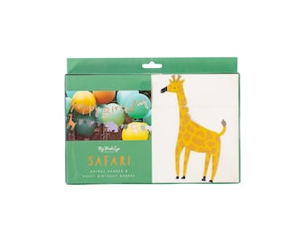 Safari Happy Birthday Banner, Safari Animal Banner, Jungle Party Banner, Safari Birthday, Jungle Party Decor, Wild One Birthday, Two Wild