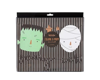 Frankenstein Monster & Mummy Halloween Banner Set, Frankenstein Banner, Kids Frankenstein Party Decorations, Monster Mash Halloween Party