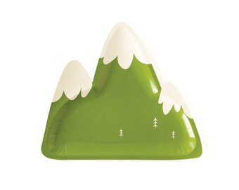 Mountain Shaped Paper Plates, Mountain Party Décor, Mountain Baby Shower Decorations, Nature Baby Shower, Great Outdoors, Adventure Awaits