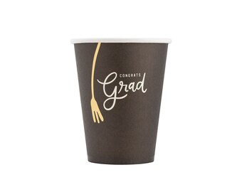 Congrats Grad Graduation Cups 8ct, Grad Party Cups, Graduation Party Decor, Class of 2024, College Graduation, High School Graduation Party