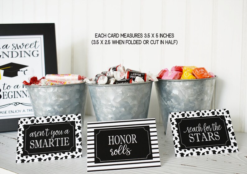 Graduation Candy Bar Labels & Sign, Graduation Party Decorations, Class of 2023 Graduation Decorations, Candy Signs image 3