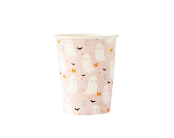 Pink Halloween Ghost Cups, Halloween Cups Disposable, Spooktacular Party, Boo Bash, Two Spooky Bash, Ghost Birthday, Little Boo Baby Shower