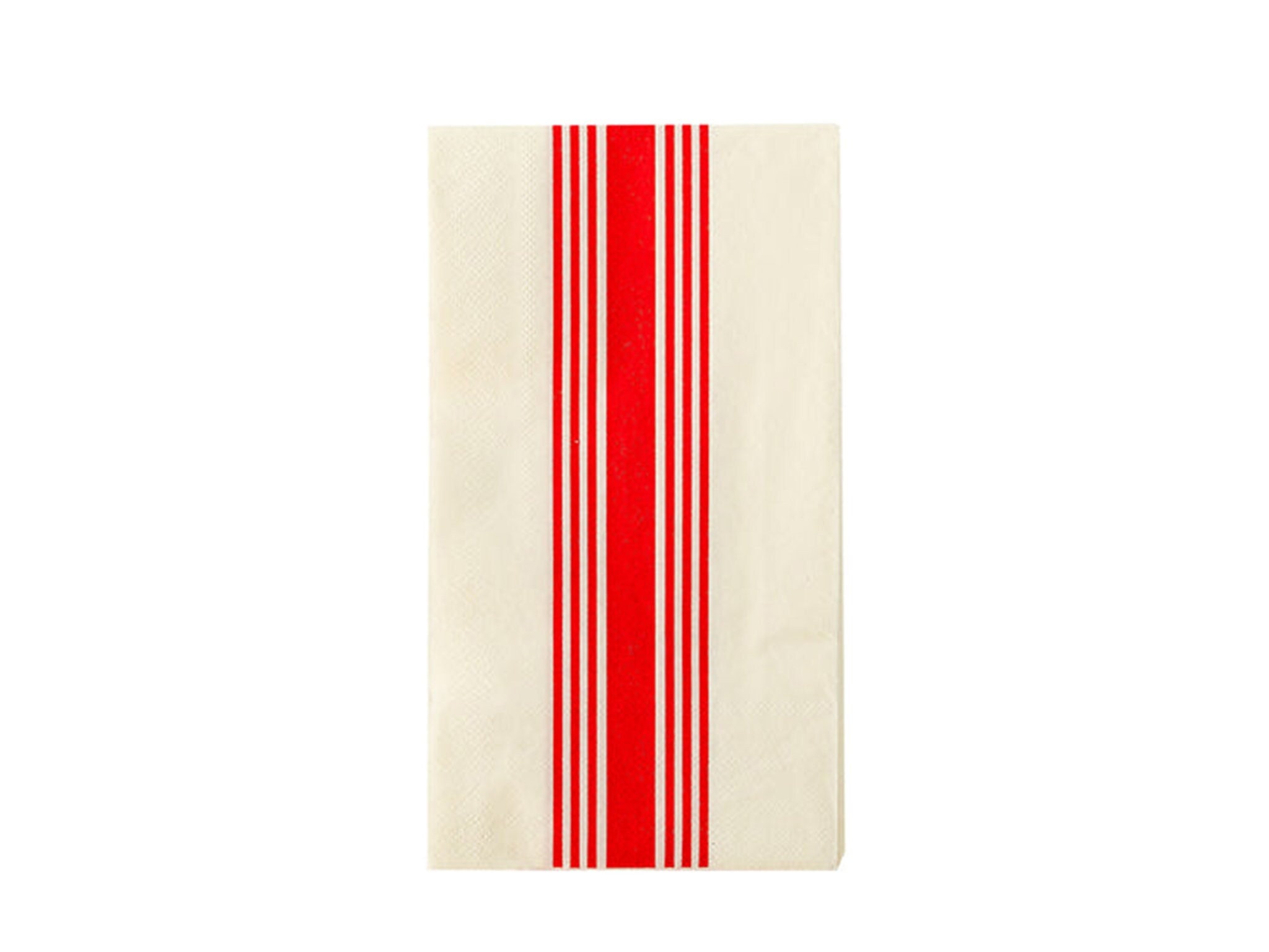 Red Stripe Napkins 18ct Hamptons Red and Cream Dinner Napkins 4th of July Guest Towels Patriotic Tableware Memorial Day