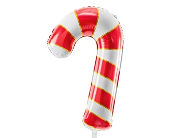 Red Candy Cane Balloon, Candy Cane Decorations, Christmas Party Balloons, Candy Bar Decor, Candy Land Party, Christmas Backdrop