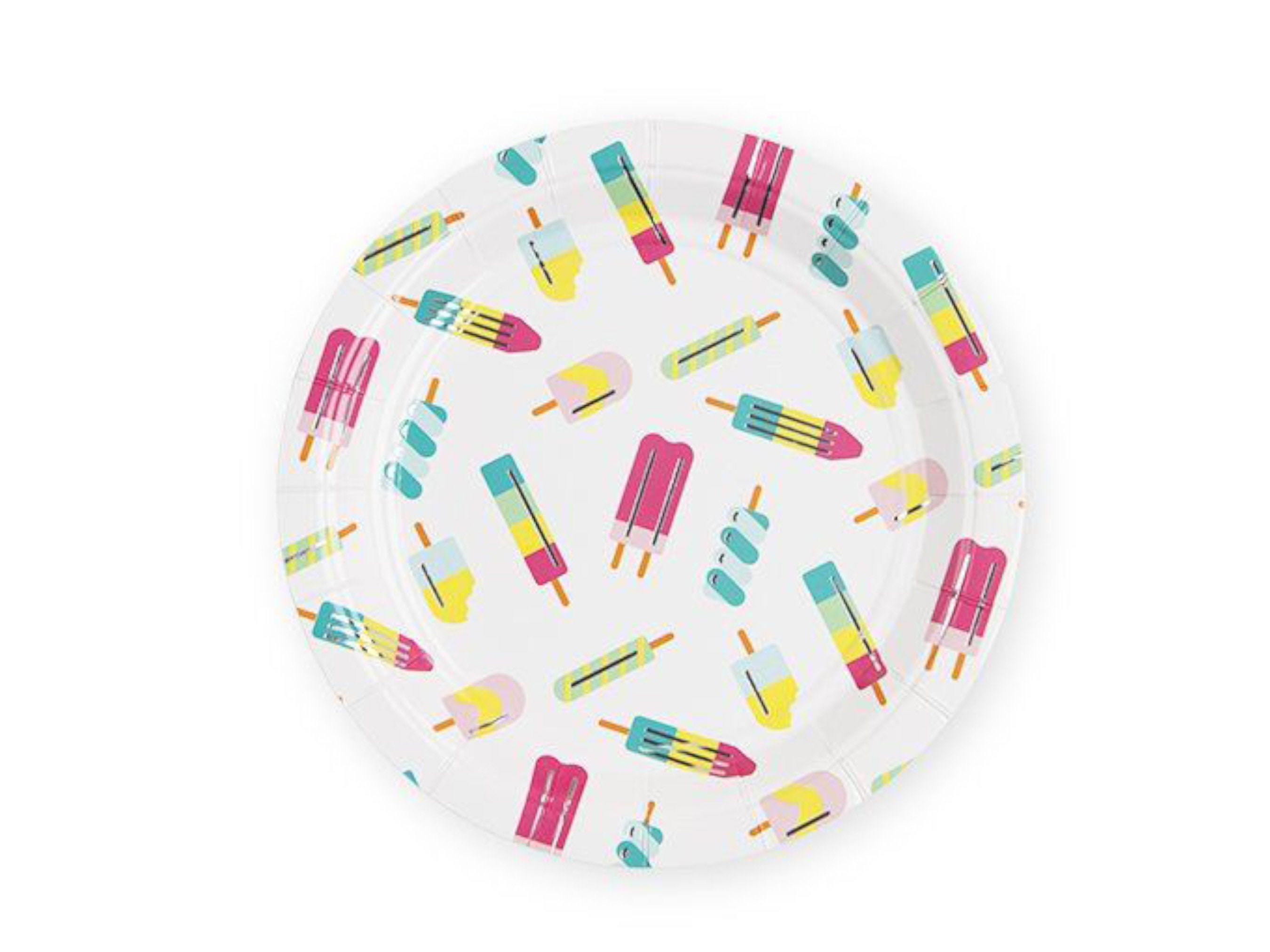 Popsicle Party Plates 8ct Ice Cream Party Dessert Plates 8ct Ice Pop Plates Popsicle Birthday Decor Ice Cream Party Two Sweet