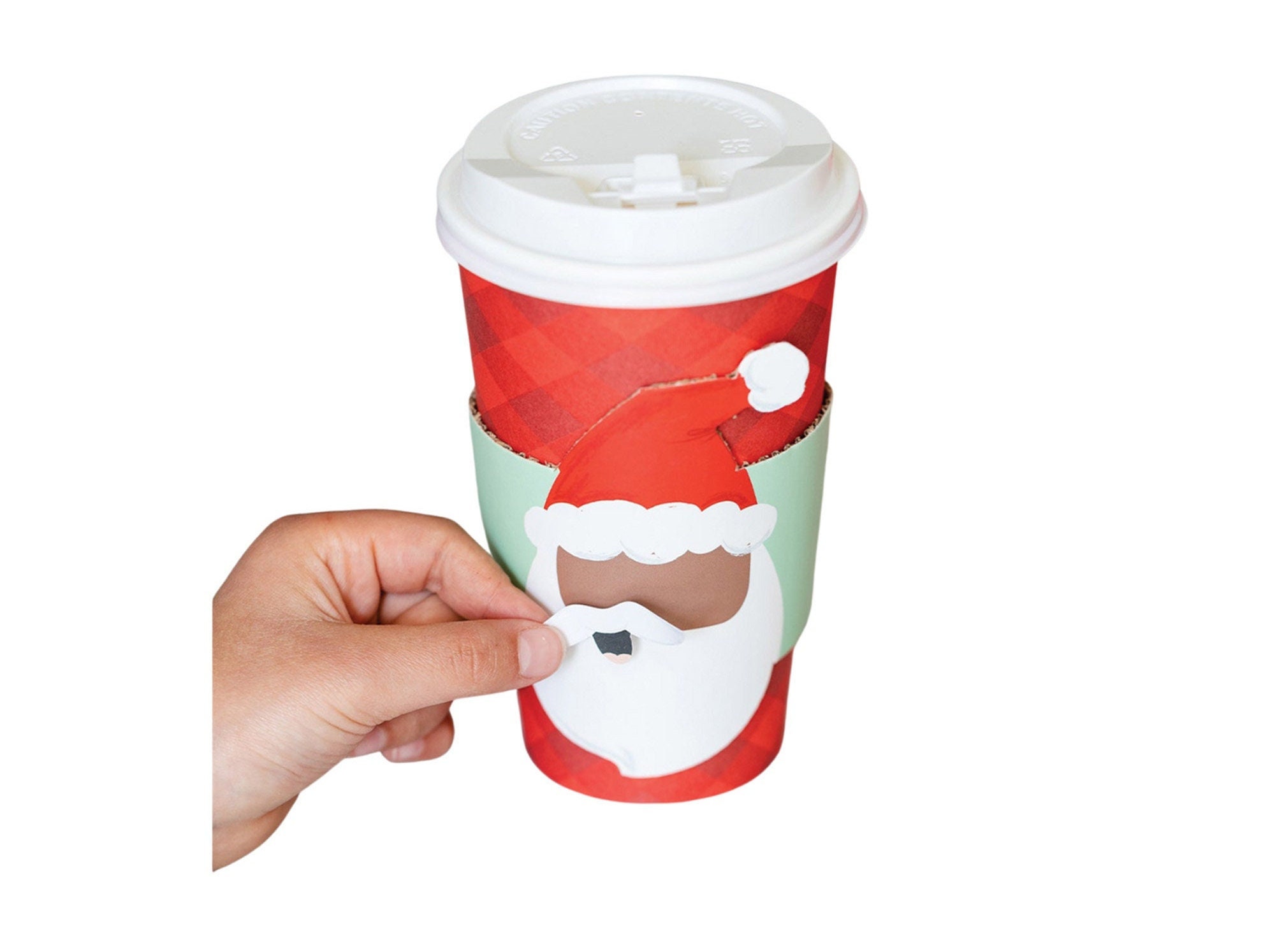 Peppermint Christmas 16oz Plastic Party Cups 8ct