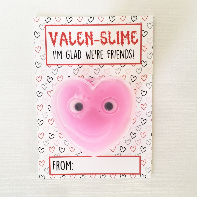 Valentine Slime Slime Valentine Be My Valenslime INSTANT | Etsy