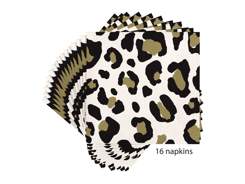 Leopard Print Cocktail Napkins Leopard Print Cocktail Napkins