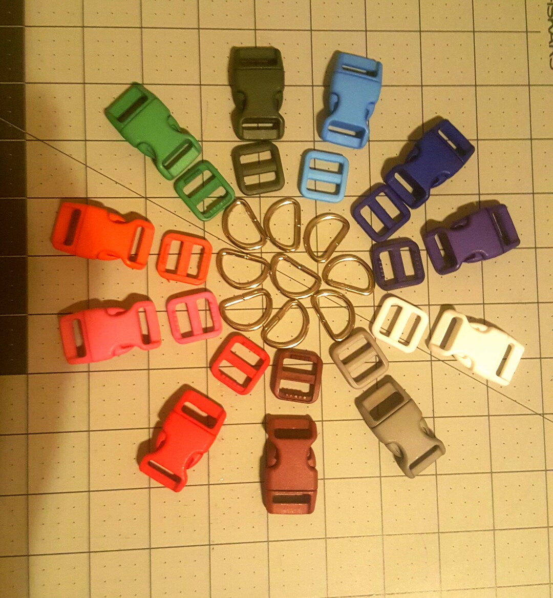 5/8 Pet Collar Hardware, Buckle/slider/d Ring, Dog Collar Kits