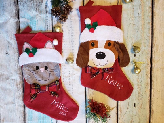 name Xmas gifts gift tag holidays present custom stocking Personalized pet Christmas ornament dog animal name tag