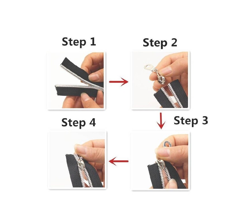 Zipper Pulls 5 Zipper Heads 5 Gold Zipper Pull Silver Etsy