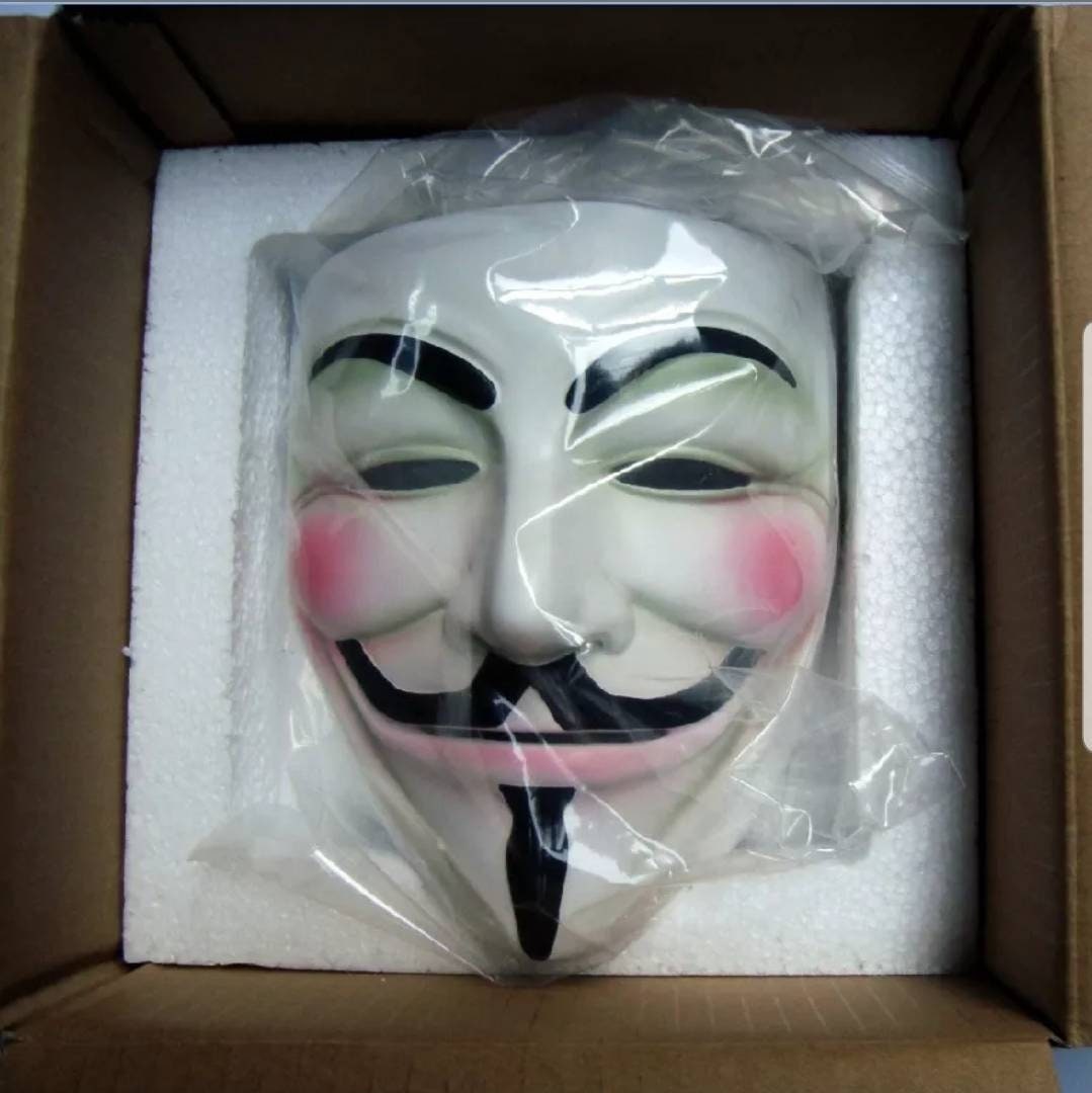 Anonymous Costume Mask Hacker Mask Halloween Hacker Mask Etsy UK